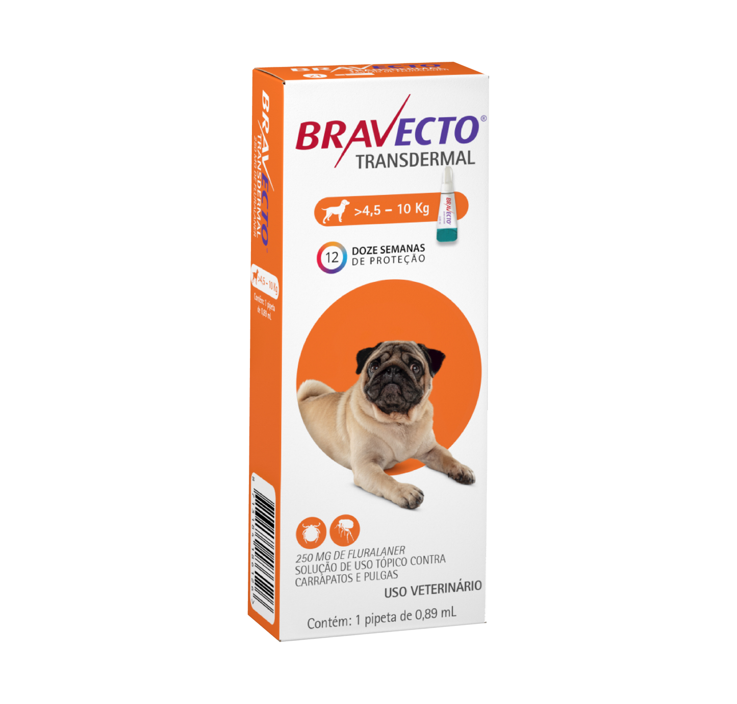 Bravecto Transdermal (Pipeta) - 4,5 á 10kg