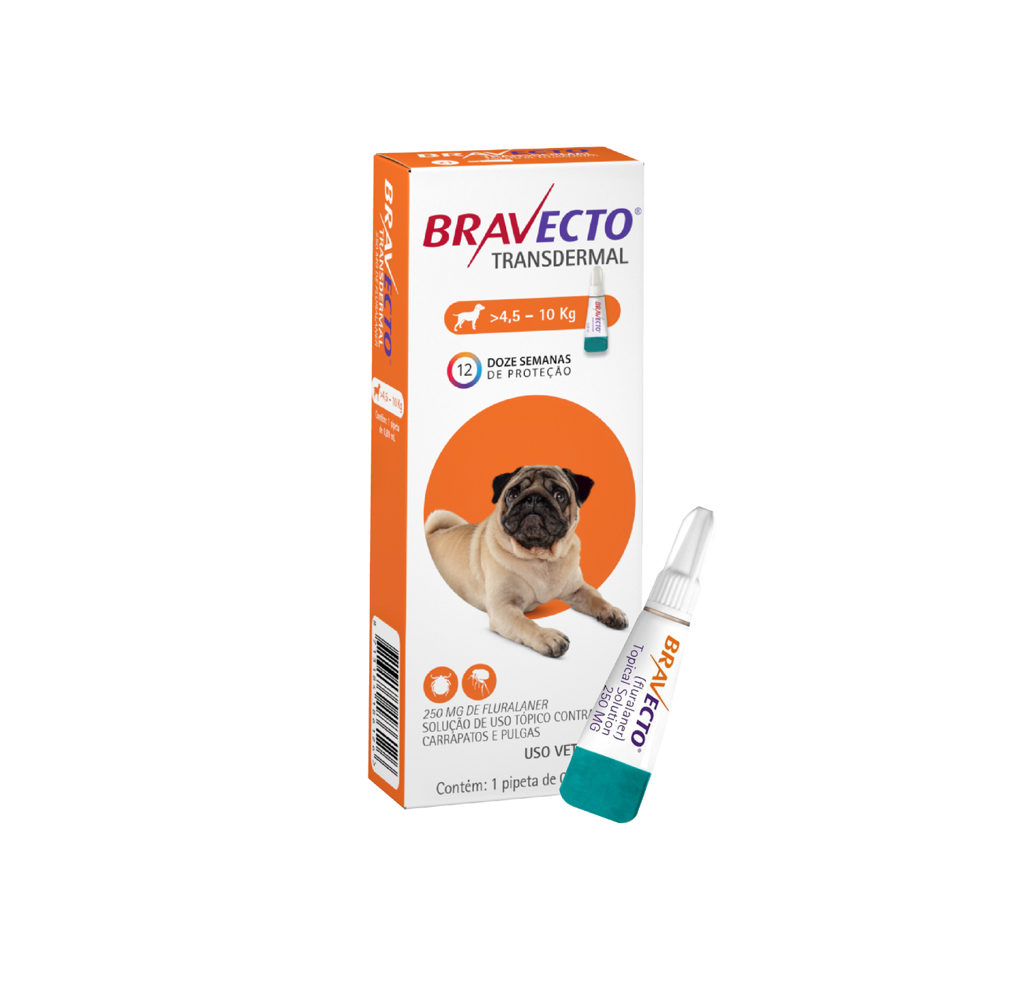 Bravecto Transdermal (Pipeta) - 4,5 á 10kg