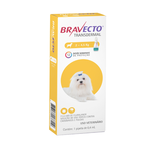 Bravecto Transdermal (Pipeta) - 2 á 4,5kg